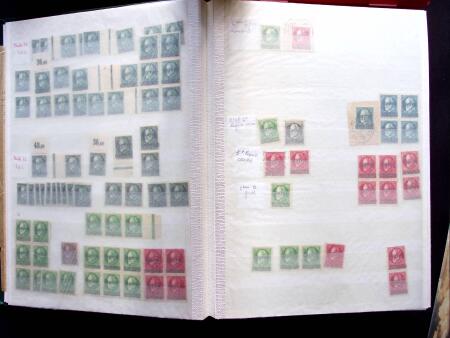 1920, Oveprinted Bavaria issue, specialised study in