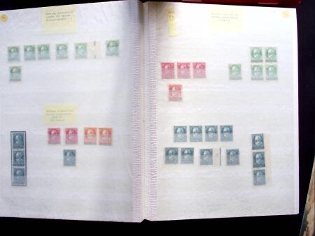1920, Oveprinted Bavaria issue, specialised study in