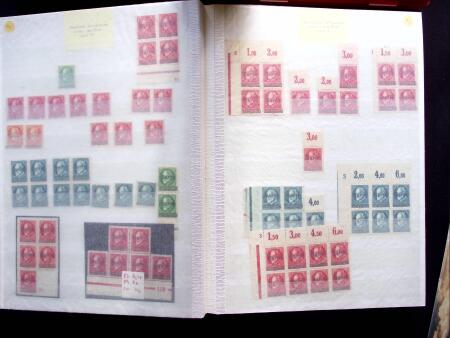 1920, Oveprinted Bavaria issue, specialised study in