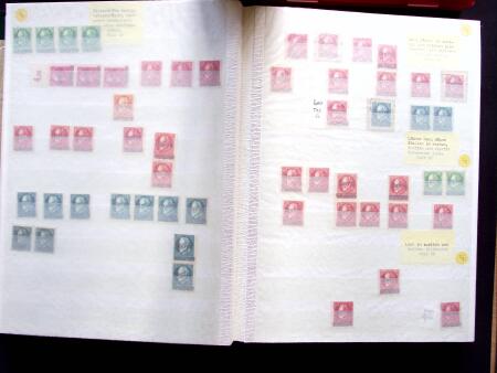 1920, Oveprinted Bavaria issue, specialised study in