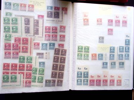 1920, Oveprinted Bavaria issue, specialised study in
