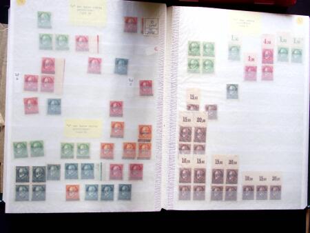 1920, Oveprinted Bavaria issue, specialised study in