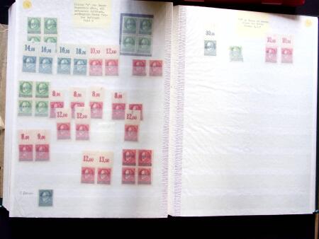 1920, Oveprinted Bavaria issue, specialised study in
