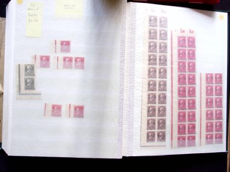 1920, Oveprinted Bavaria issue, specialised study in