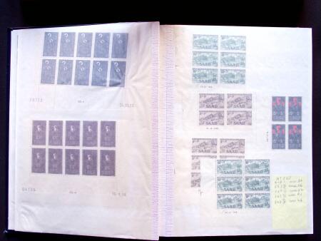 1920-55 Dated corner marginal examples of different