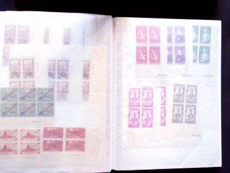 1920-55 Dated corner marginal examples of different