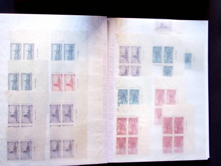 1920-55 Dated corner marginal examples of different