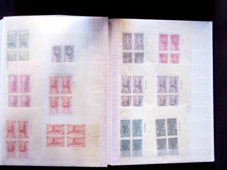 1920-55 Dated corner marginal examples of different