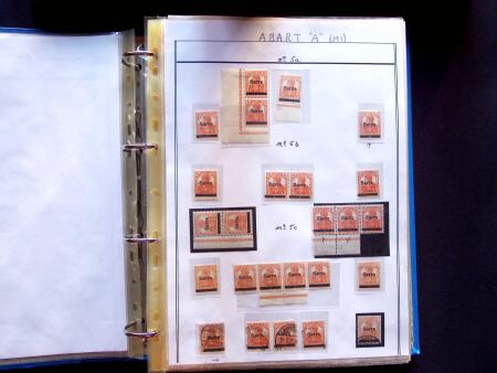 1920 First issues, plates I and II, specialised collection