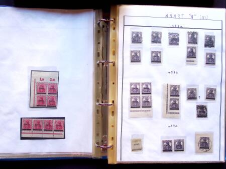 1920 First issues, plates I and II, specialised collection