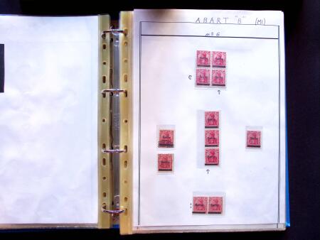 1920 First issues, plates I and II, specialised collection