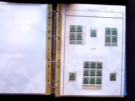 1920 First issues, plates I and II, specialised collection