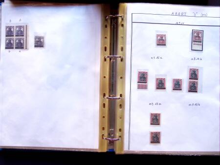 1920 First issues, plates I and II, specialised collection