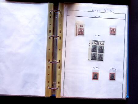 1920 First issues, plates I and II, specialised collection