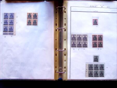 1920 First issues, plates I and II, specialised collection