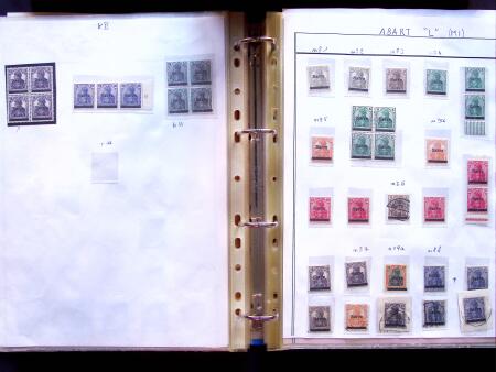 1920 First issues, plates I and II, specialised collection