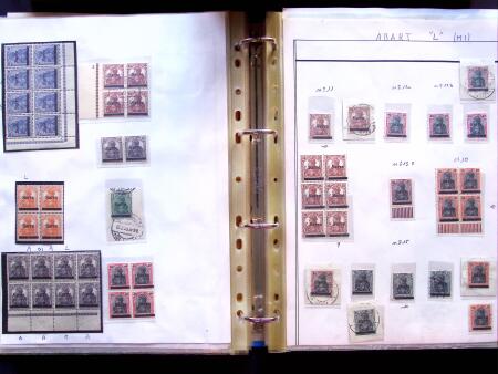 1920 First issues, plates I and II, specialised collection