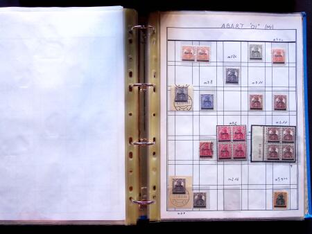 1920 First issues, plates I and II, specialised collection