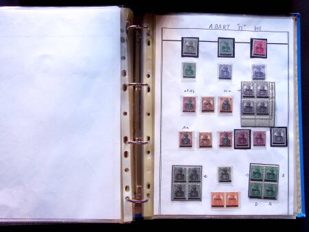 1920 First issues, plates I and II, specialised collection