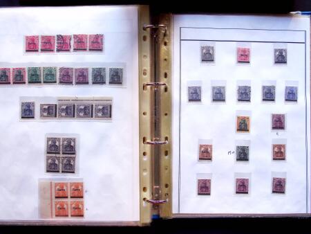 1920 First issues, plates I and II, specialised collection