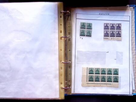 1920 First issues, plates I and II, specialised collection