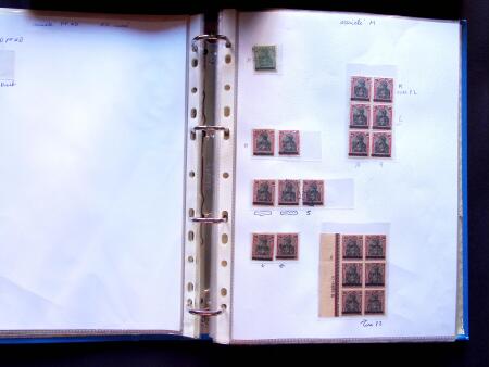 1920 First issues, plates I and II, specialised collection
