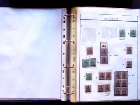 1920 First issues, plates I and II, specialised collection