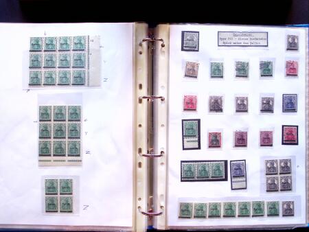 1920 First issues, plates I and II, specialised collection