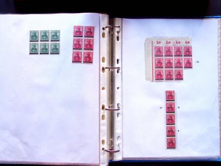 1920 First issues, plates I and II, specialised collection