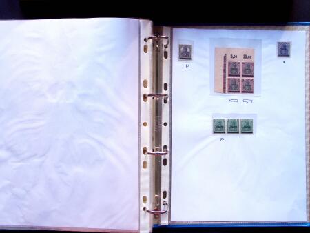 1920 First issues, plates I and II, specialised collection