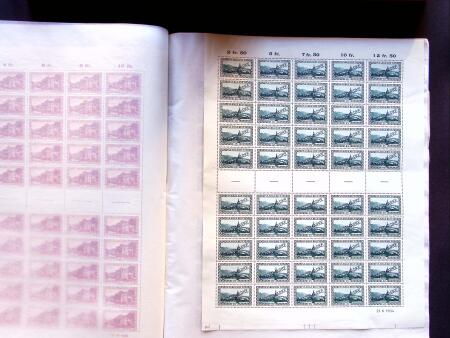 1927-29 OFFICIALS: Selection of 14 1/2 sheets showing
