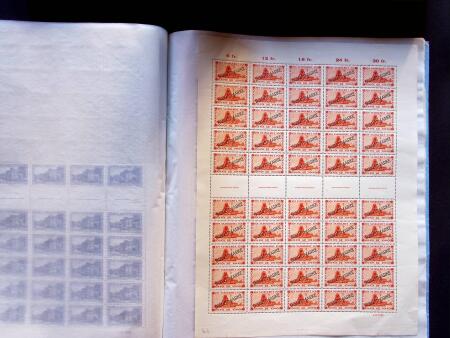 1927-29 OFFICIALS: Selection of 14 1/2 sheets showing