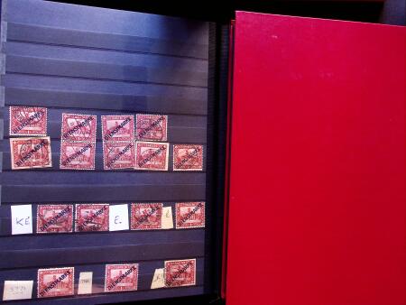 1922-29 OFFICIALS: Specialised collection in two stockbooks