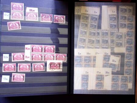 1920-55 Mint and used stock in seven stockbooks with