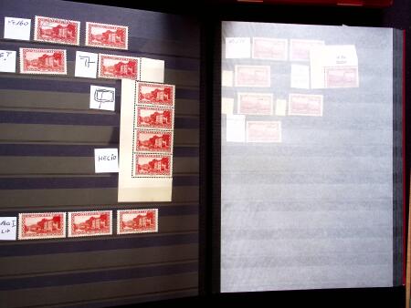 1920-55 Mint and used stock in seven stockbooks with