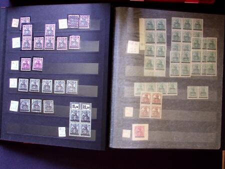 1920-55 Mint and used stock in seven stockbooks with