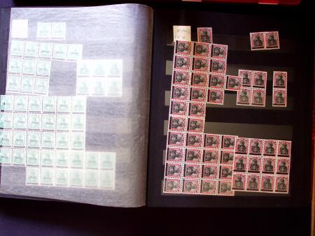 1920-55 Mint and used stock in seven stockbooks with