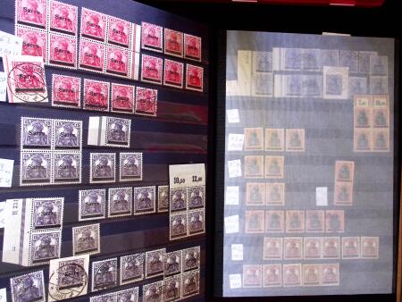 1920-55 Mint and used stock in seven stockbooks with