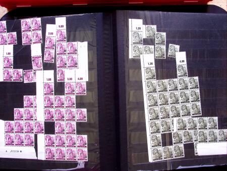 1947 SAAR II issue: Mint duplication in three stockbooks,
