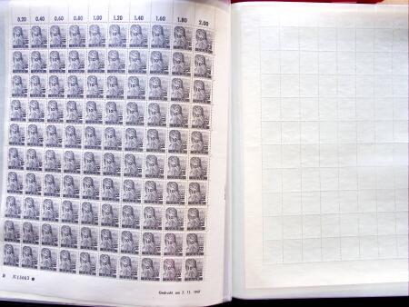 1947 SAAR II issue: Mint duplication in three stockbooks,