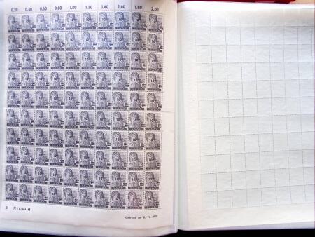 1947 SAAR II issue: Mint duplication in three stockbooks,