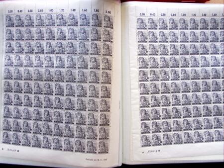 1947 SAAR II issue: Mint duplication in three stockbooks,