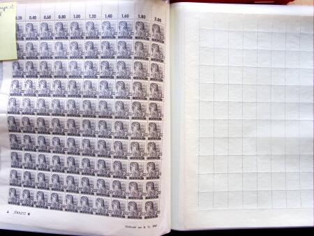1947 SAAR II issue: Mint duplication in three stockbooks,