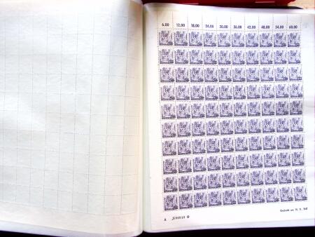 1947 SAAR II issue: Mint duplication in three stockbooks,