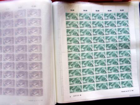 1947 SAAR II issue: Mint duplication in three stockbooks,