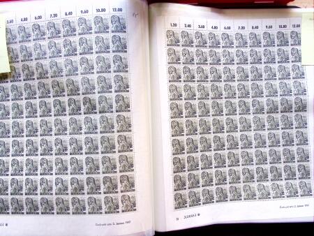 1947 SAAR II issue: Mint duplication in three stockbooks,