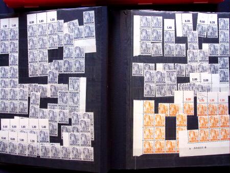 1947 SAAR I issue: Mint duplication in two stockbooks,