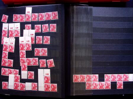 1947 SAAR I issue: Mint duplication in two stockbooks,