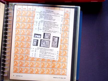 1947 SAAR I issue: Mint duplication in two stockbooks,