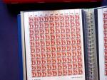 1947 SAAR I issue: Mint duplication in two stockbooks,